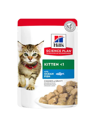 Hills Kitten Okyanus Balıklı Pouch Yavru Kedi Konservesi 85 Gr