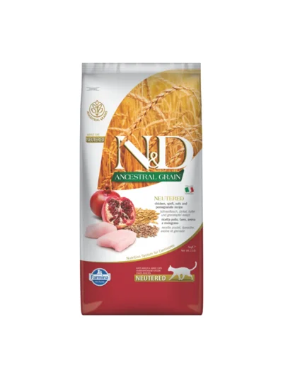 N&D low Tavuklu Narlı Kısır Kedi Maması 5 KG