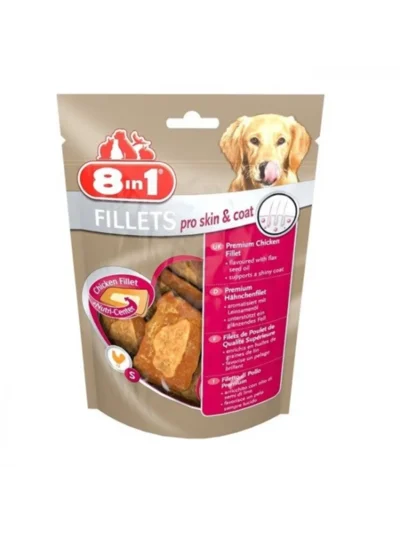 8in1 Pro Skin & Coat Tavuk Fileto Köpek Ödül Maması 80gr