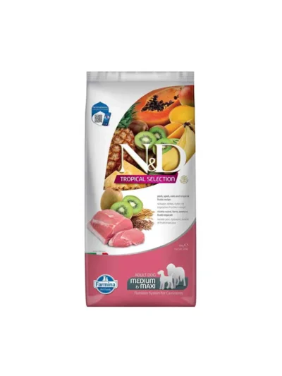 N&D Tropical Orta-Büyük Irk Domuzlu Yetişkin Köpek Maması 10 Kg