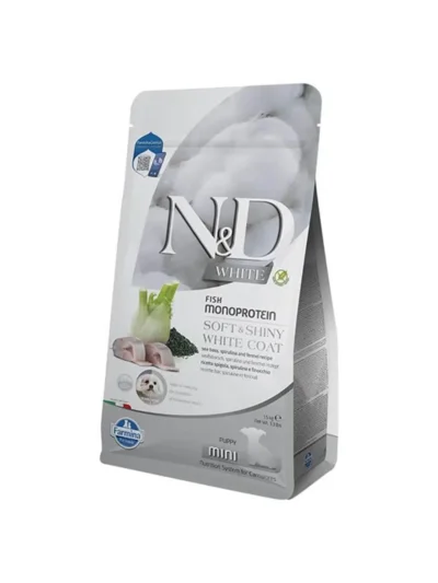 N&D White Balıklı Spirulinalı Küçük Irk Yavru Köpek Maması 1,5 Kg