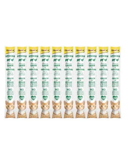 Gimcat Sticks Kedi Ödül Çubuğu Kuzu ve Tavuk Etli 10'lu