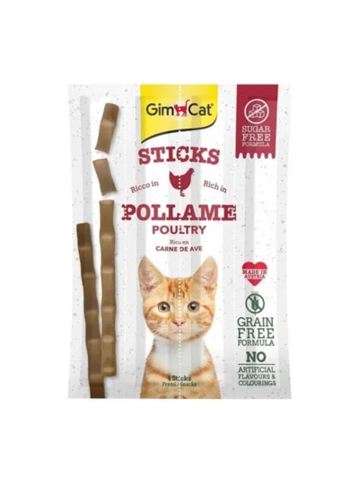 GimCat Sticks Tavuklu Çiğerli Kedi Ödül Çubukları 20 Gr