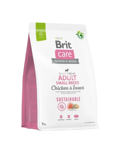 Brit Care Digest & Relax Tavuklu Larva Proteinli Küçük Irk Yetişkin Köpek Maması 3 Kg