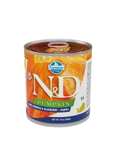 N&D Pumpkin Bal Kabaklı Kuzulu Tahılsız Yavru Köpek Konservesi 285gr