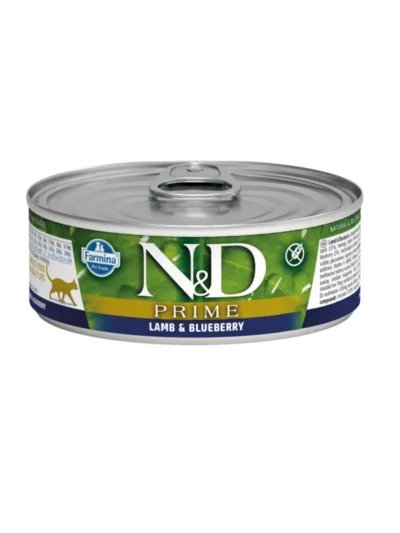 N&D Kuzulu Yaban Mersinli Yetişkin Kedi Konserve 70 Gr