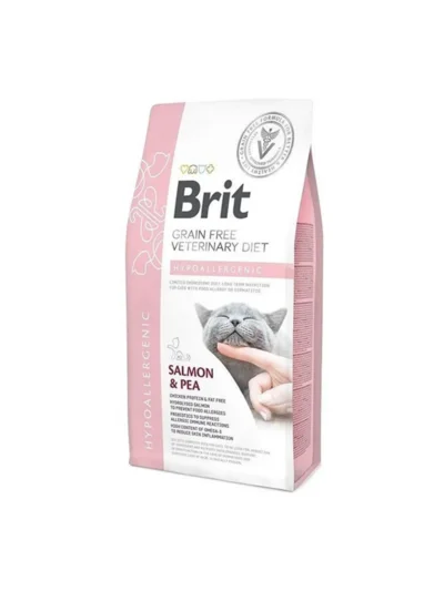 Brit Veterinary Diet Hypo-Allergenic Cilt Sağlığı Destekleyici Tahılsız Kedi Maması 2kg