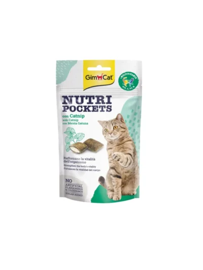 GimCat Nutripockets Kedi Otlu Kedi Ödülü 60 Gr