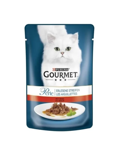 Gourmet Perle Izgara Sığır Eti Yetişkin Kedi Konservesi 85gr