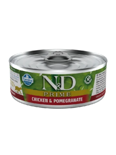 N&D Prime Tavuk Ve Narlı Yetişkin Kedi Konservesi 70 Gr
