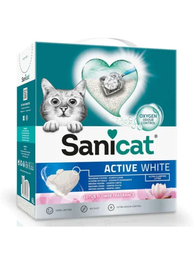 Sanicat Active Lotus Çiçekli Kedi Kumu 10 Lt