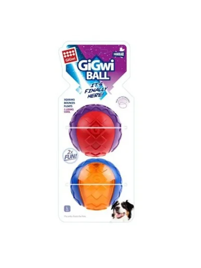 Gigwi 6411 Ball Sesli Sert Top Köpek Oyuncağı Large 2 Li