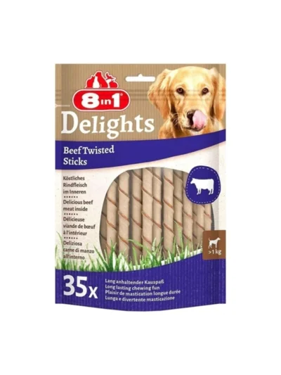 8in1 Delights Köpekler İçin Biftekli Ödül Çubuğu 190 Gr