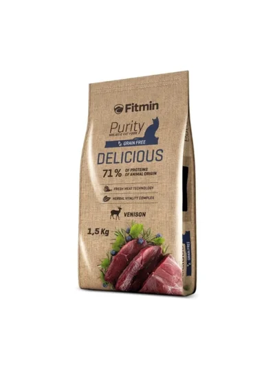 Fitmin Purity Delicious Taze Av Etli Yetişkin Kedi Maması 1,5 Kg
