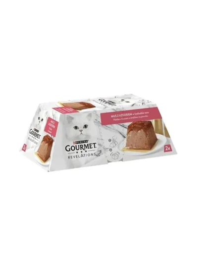 Gourmet Revelations Mousse Somonlu Sosla Kaplı Lezzet Kedi Ödül Yaşmama 2x57 Gr