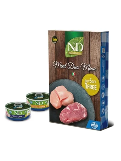 N&D Meat Duo Menu Etli Yetişkin Kedi Konservesi 70gr (6 AL 5 ÖDE)
