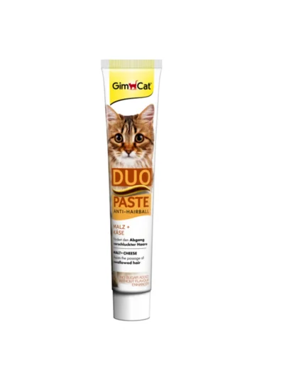 GimCat Duo Anti-Hairball Tüy Bakımı için Peynirli Kedi Macunu 50gr