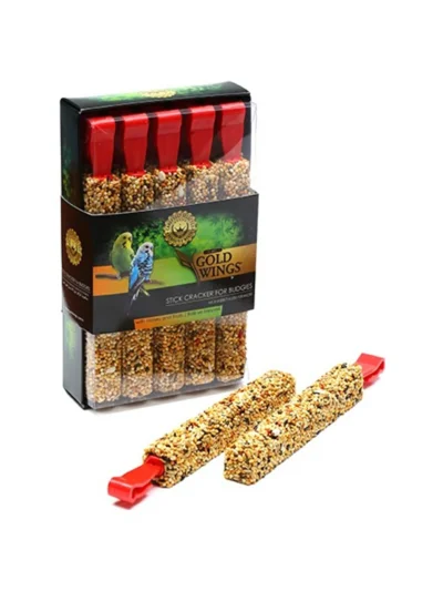 Gold Wings Premium Ballı Meyveli Muhabet Kuşu Krakeri 10'lu