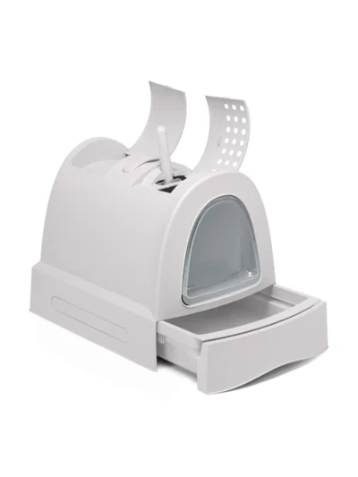 Imac Zuma Kapalı Çekmeceli Kedi Tuvaleti Gri 40x56x42,5 CM