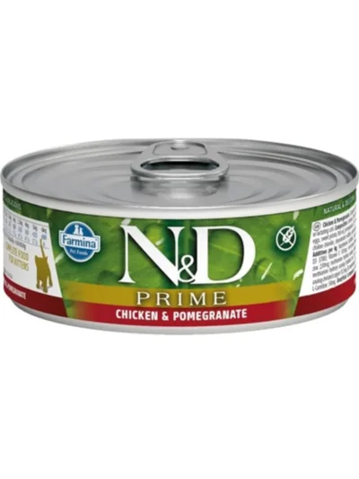 N&D Prime Kitten Tavuklu Narlı Tahılsız Yavru Kedi Konservesi 70 gr