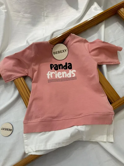 Friends Baskılı Tişört Pembe
