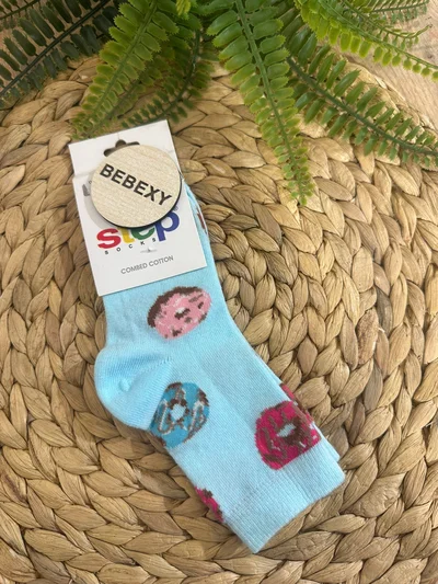 Donat Baskılı Çorap