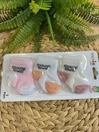 Yetiş bebek çorap 3'li Kız M.