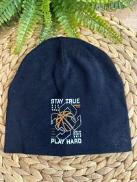 Çocuk Penye Şapkası Basket Top Desenli