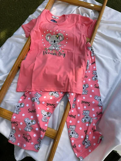 Kuala Desenli Pembe Pijama Takımı