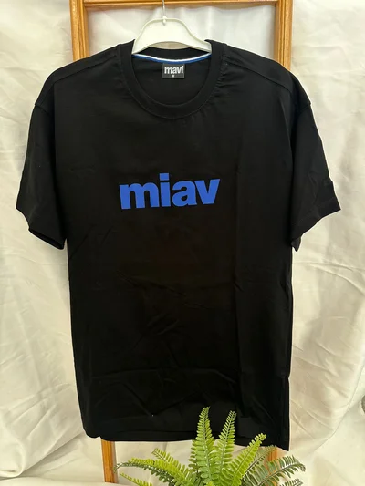 M Yazılı Tişört B.Siyah
