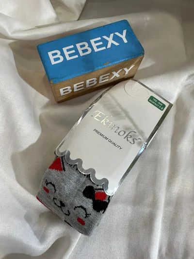Gri  Kedi  Kız Külotlu Çorap 