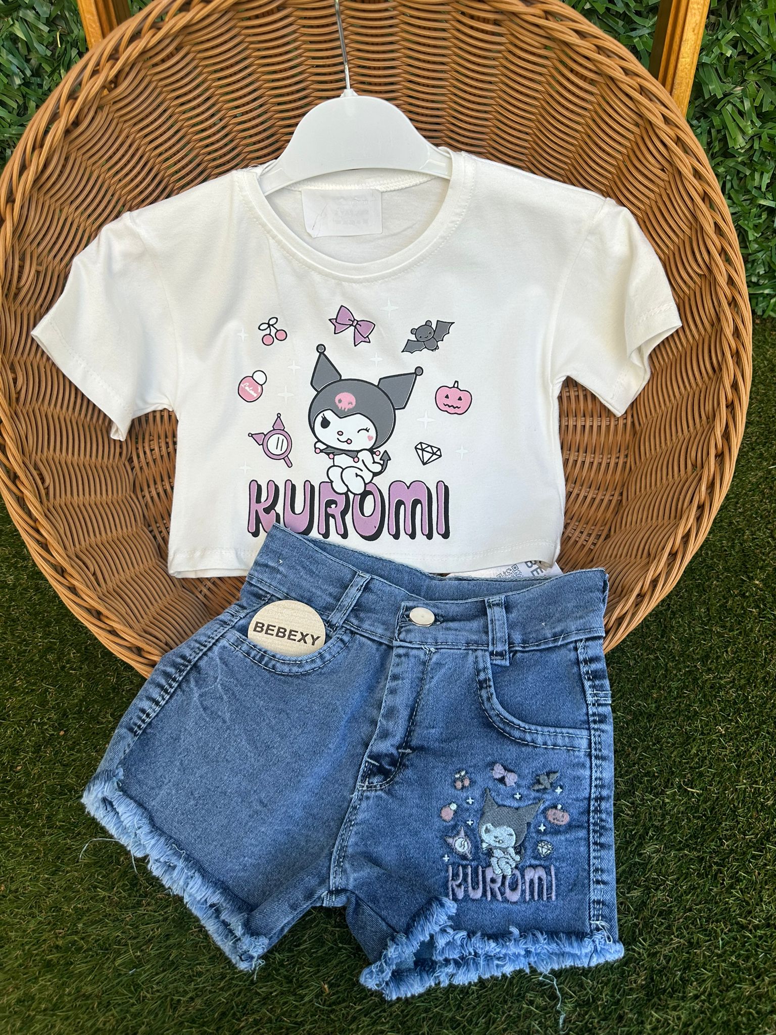 Şortlu Kuromi Baskılı  Alt Üst Takım  