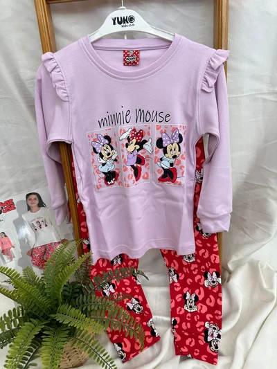 Minnie Mause Baskılı Pijama T.