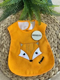 Muşamba Bebek Önlüğü Tiki Baskılı