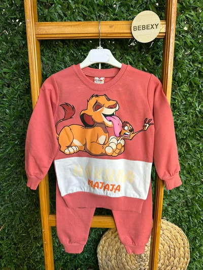 Hakuna Majaja Yazılı  Pembe Alt Üst Takım 101/