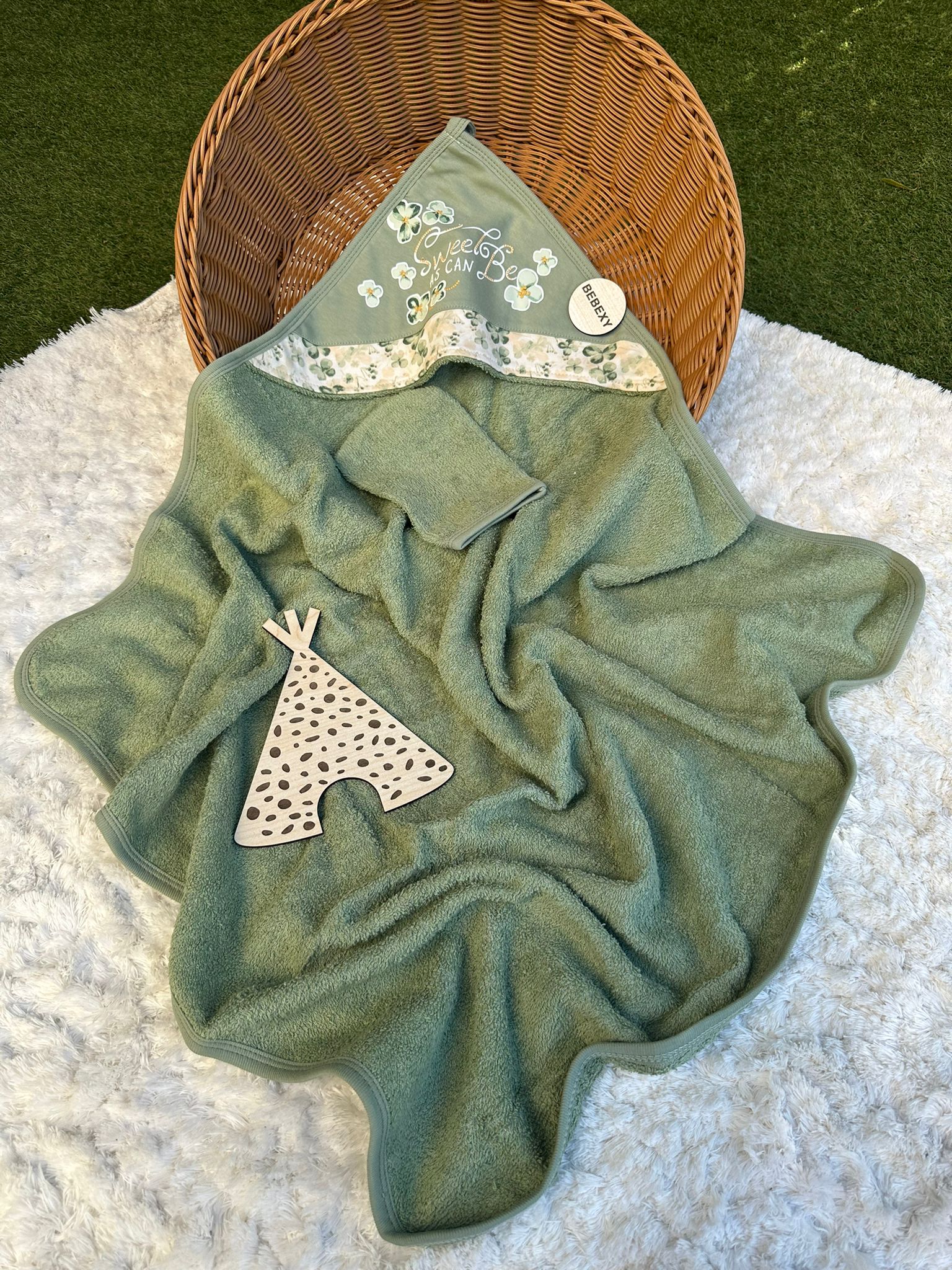 Sweat Be Çiçek Baskılı ikili Havlu Set 