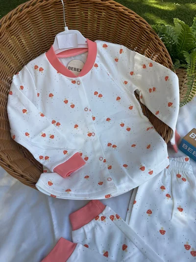 Mantar Baskılı Pijama Takımı
