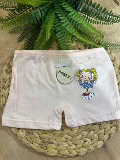 Çiçek Kız Baskılı Çocuk Boxer