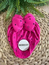 Bebek Şapka Bonesi Yıldız Baskılı Pembe