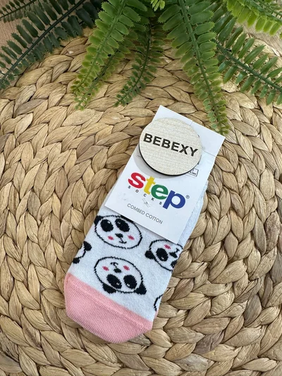 Panda Baskılı Patik Çorap  
