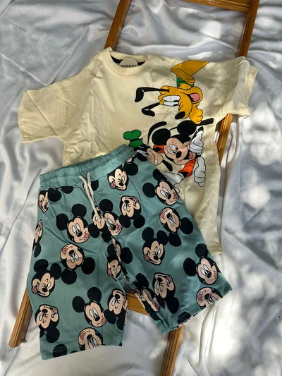 Mickey  Köpek Baskılı  Alt Üst Takım  