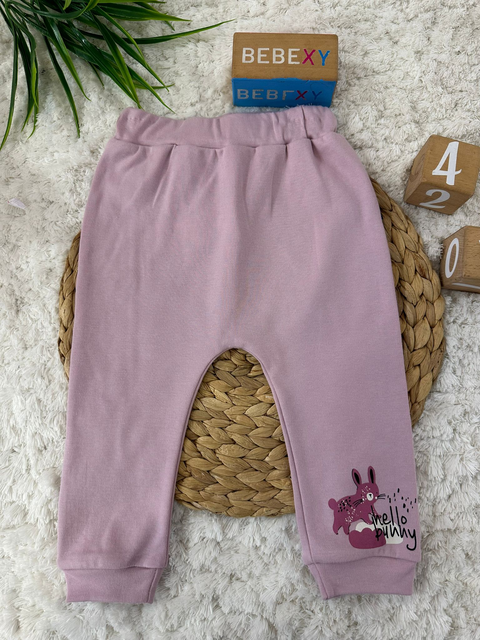 Tavşan Baskılı Pijama Altı 