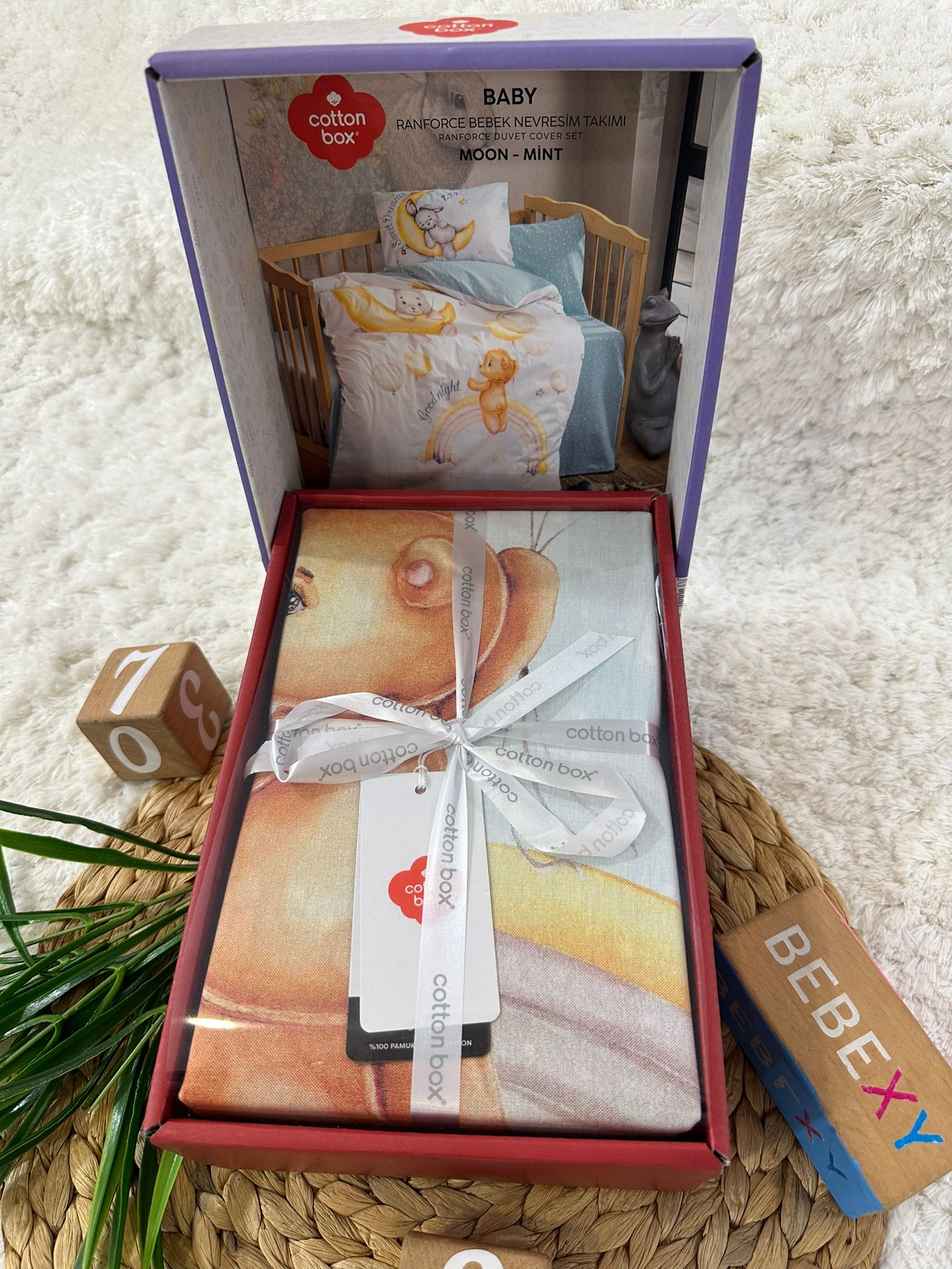 Ayıcık Desenli  Bebek Nevresim Takımı