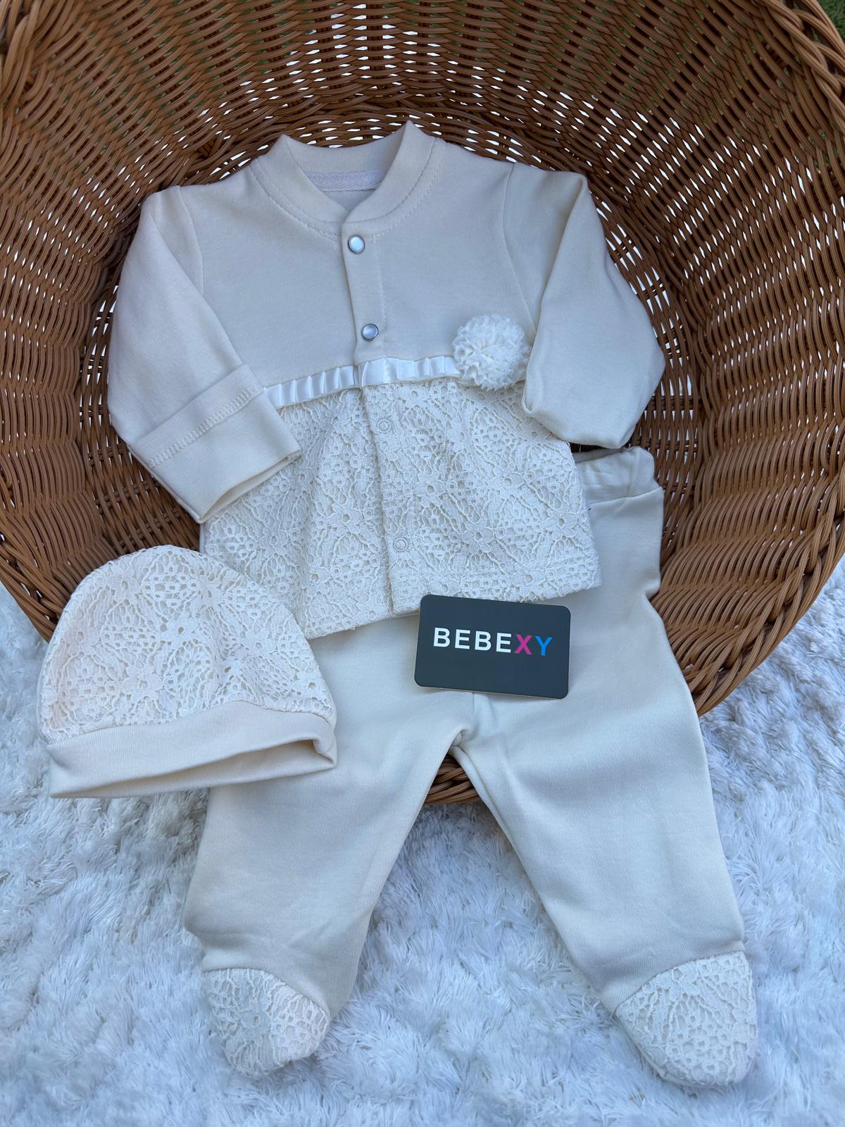 Güpür  Desen Zıbın Set