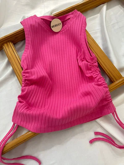 Yanlar İpli Body Fuşya