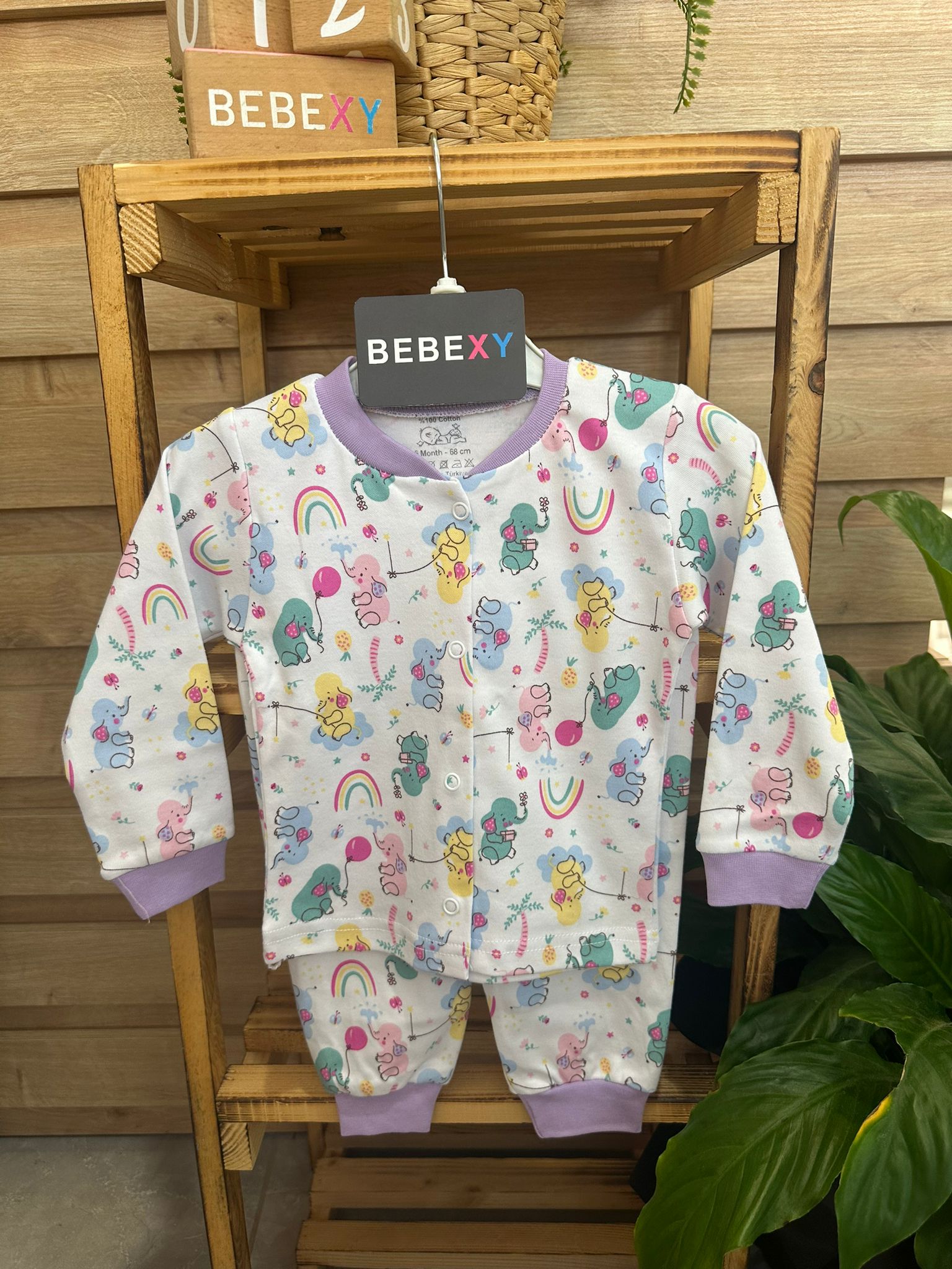 Fil Desenli  Pijama Takımı  