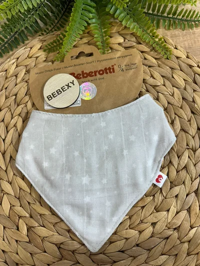 Müslin Bebek Önlüğü Yıldızlı Baskılı