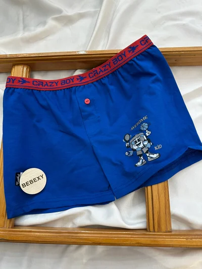 Çocuk Boxer Dümeli Koyu Mavi