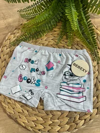 Kız Çocuk Boxer Kitap Baskılı