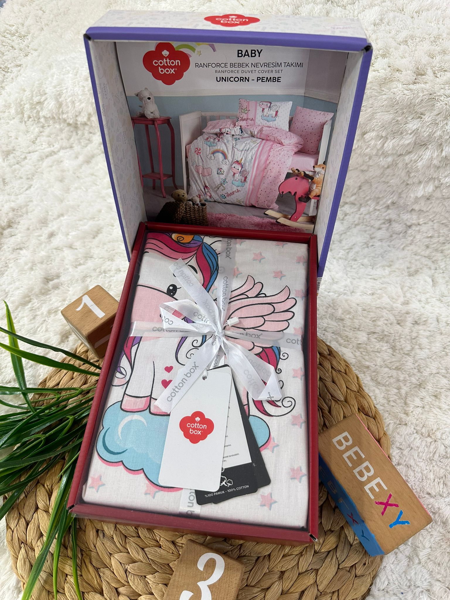 Ranforce Pembe  Bebek Nevresim Takımı